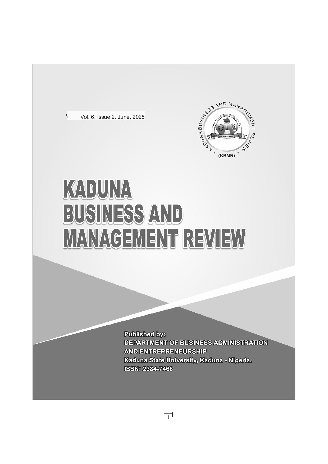 Kaduna Business and Management Reviews