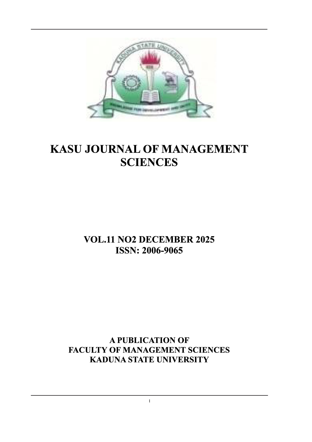 KASU Journal of Management Sciences